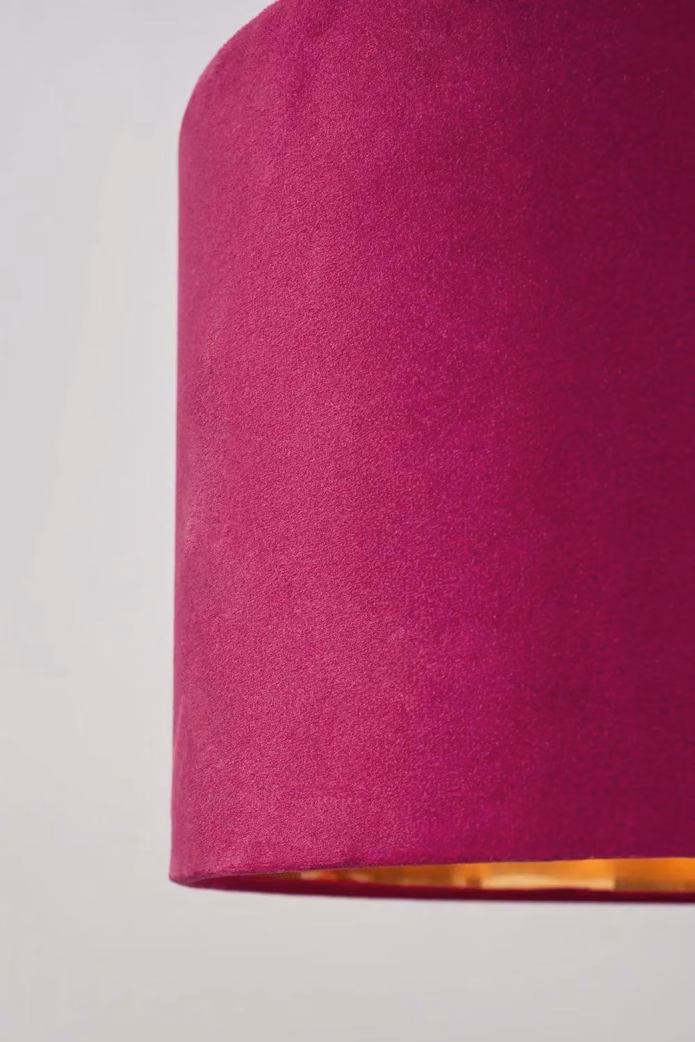 BHS Lighting Red Velvet Retro Cylinder Easy Fit Light Shade, H 30.0 cm x W 20.5 cm – 2