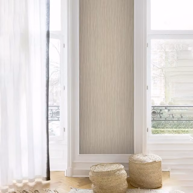 SK Filson Washable Abstract Striped Wallpaper in Blue and Brown