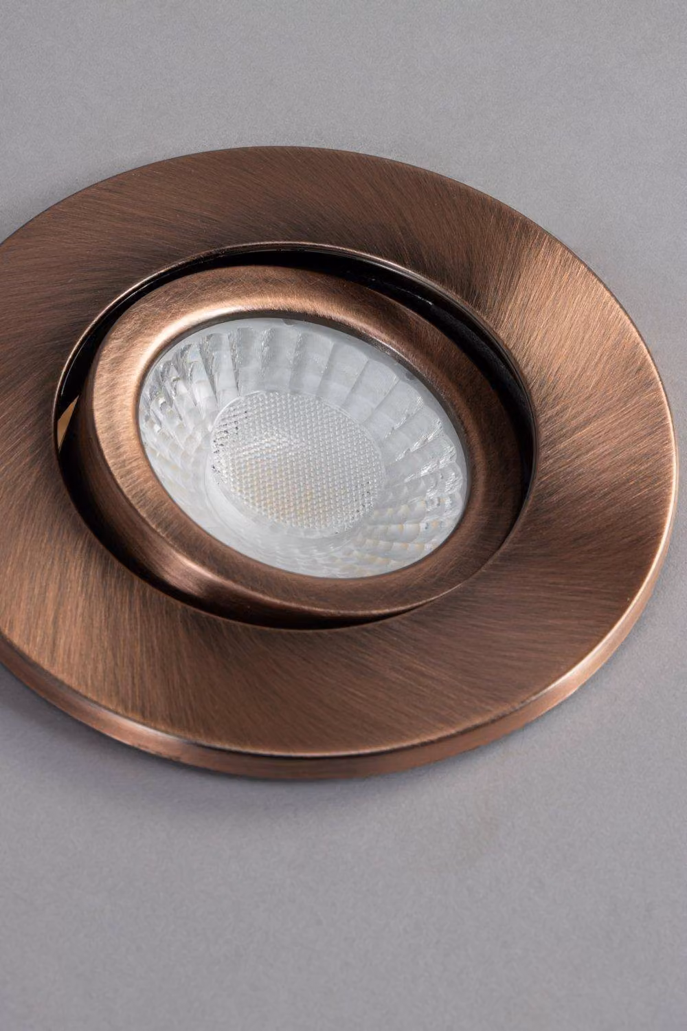 BHS Lighting Adjustable Round Recessed Fire Rated Spotlight in Copper – 2