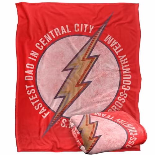 LOGOVISION The Flash Super Soft Fleece Throw Blanket, Multicolour, W: 152 cm, D: 127 cm – 1
