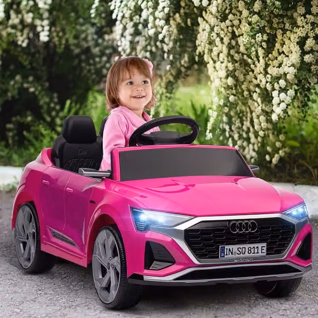 AIYAPLAY Audi Q8 e-tron Sportback Kids Electric Ride-On Car, Pink