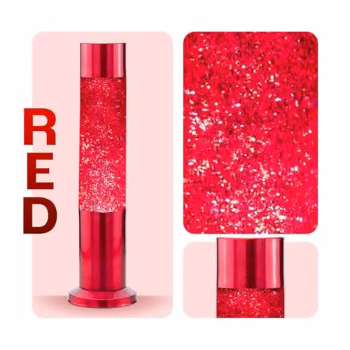 Nova Lighting Nova Baby Red Glitter Sensory Soothing Tabletop Lamp – 2