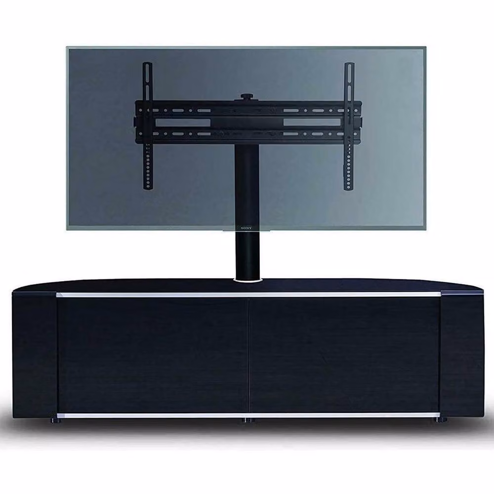 MDA Designs Sirius 1600 Gloss Black TV Cabinet with Glass Details W/D/H: 160.0 x 48.0 x 45.0 cm – 8