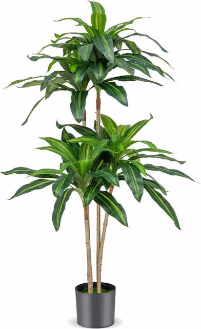 Costway Artificial Dracaena Tree, Green, Height: 140 cm