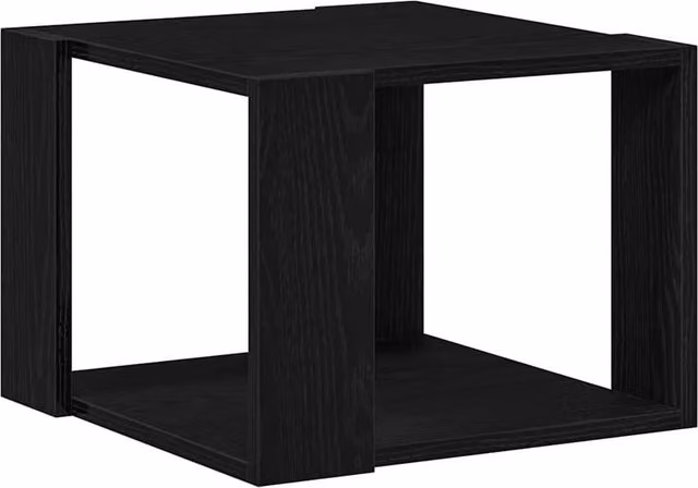 Berkfield Home Black Oak Coffee Table, W/D/H: 40 x 40 x 30 cm – 1