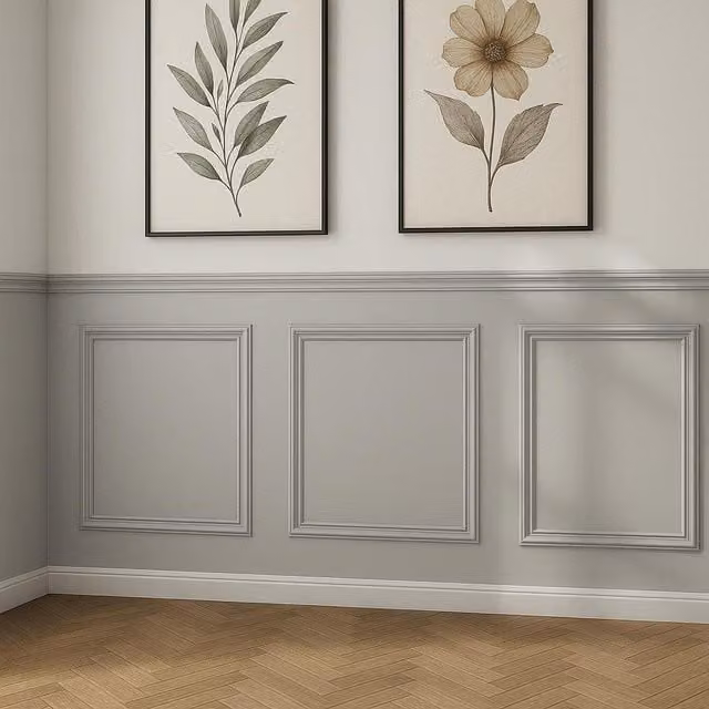 Home Treats Shaker Style MDF 3D Wall Panelling Kit in Brown and Grey
