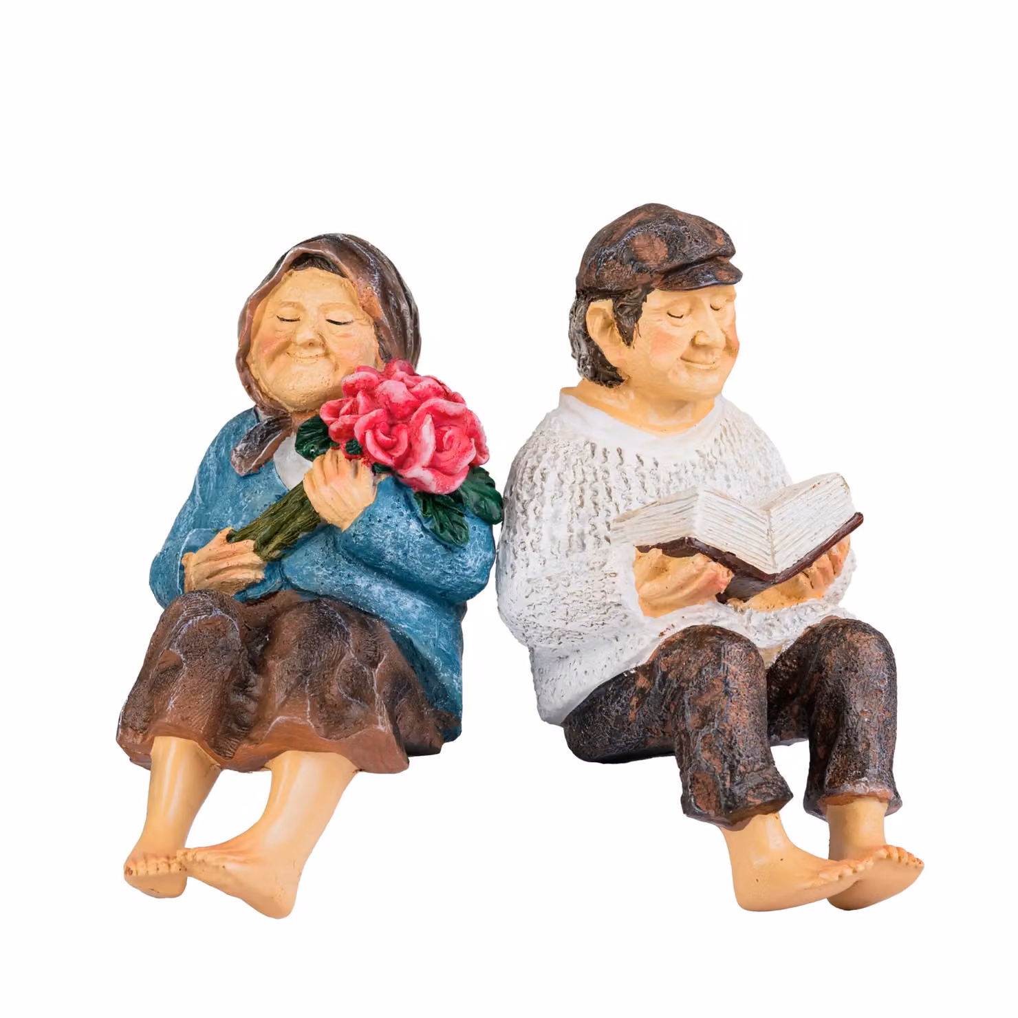 Marco Paul Multicolour Grandparent Solar Garden Ornament Statue in Resin – 3