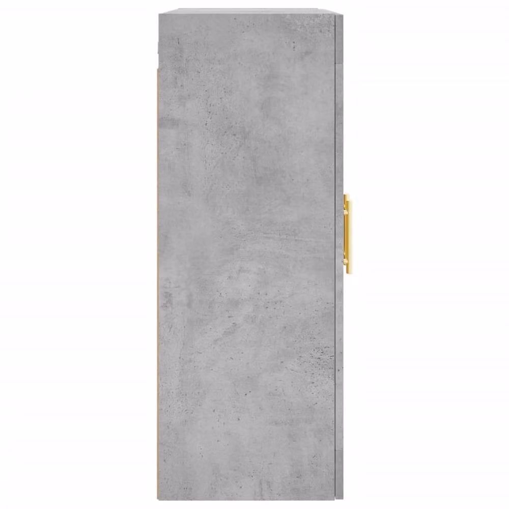 Berkfield Home Wall Mounted Cabinet in Concrete Grey with Glass Doors, W/D/H: 69.5 x 34 x 90 cm – 3