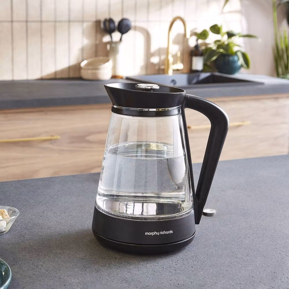 Morphy Richards Glass Jug Kettle, 1.7 l, Transparent with Blue Light Indicator – 7