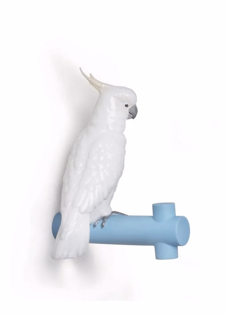 Lladró Parrot Hang II Porcelain Hanger in White