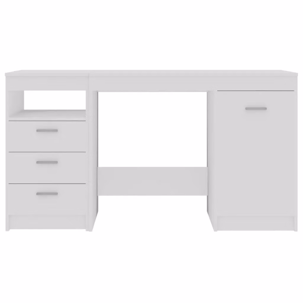 Berkfield Home Modern White Writing Desk in Engineered Wood W/D/H: 140 x 50 x 76 cm – 2