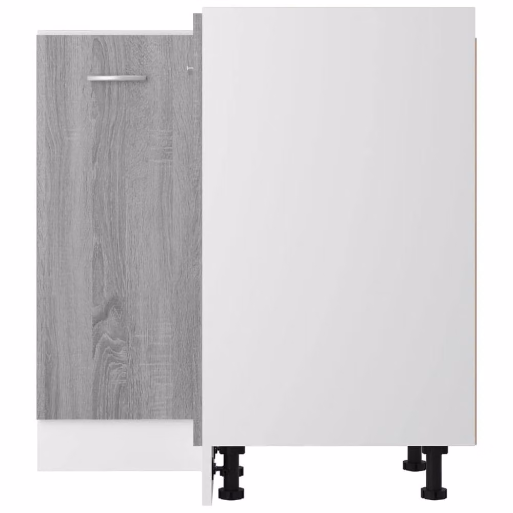 Berkfield Home Kitchen Cabinet in Grey Sonoma, W/D/H: 75.5 x 75.5 x 80.5 cm – 3