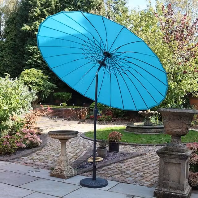 Royalcraft Shanghai Crank and Tilt Parasol in Blue