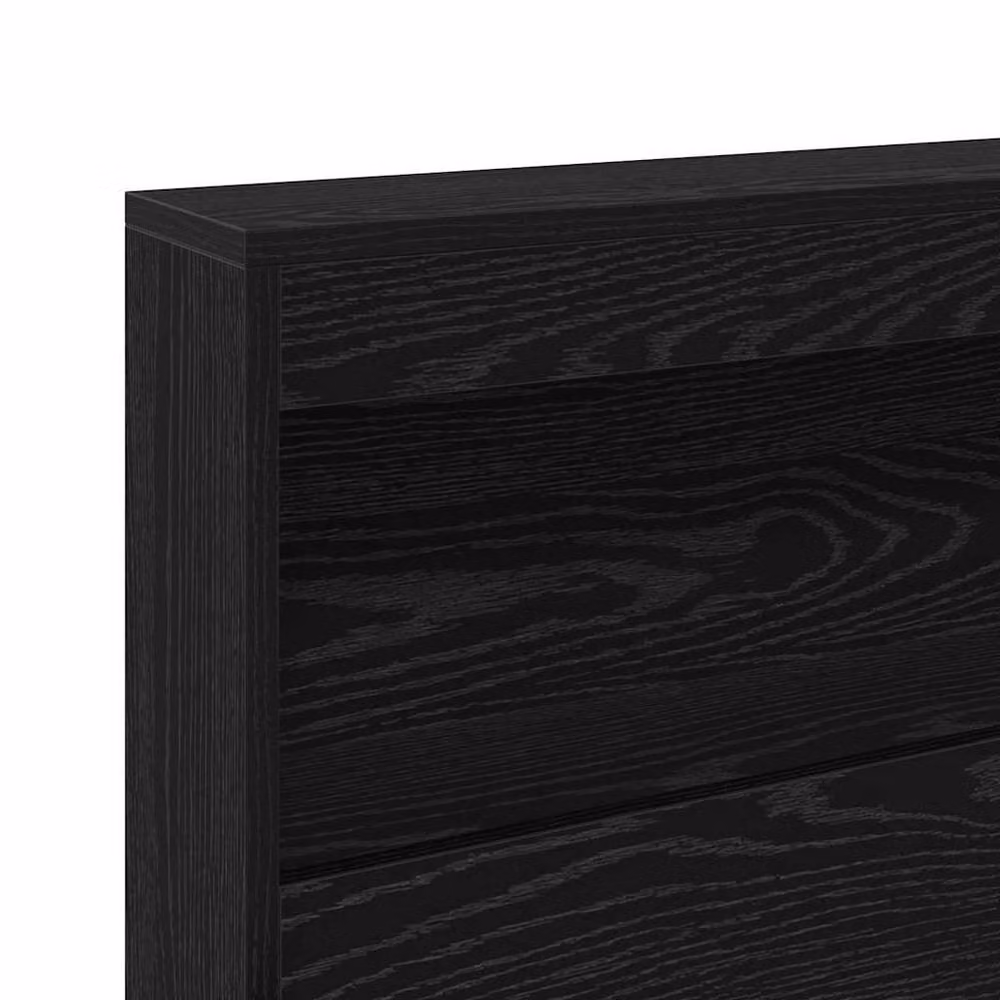 Berkfield Home Storage Headboard with Shelf in Black Oak, Width: 140 cm – 7