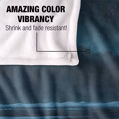 Wild Wings Polar Night Light 2 Silky Touch Super Soft Fleece Throw Blanket in White, W/D/H: 152 x 127 cm – 3