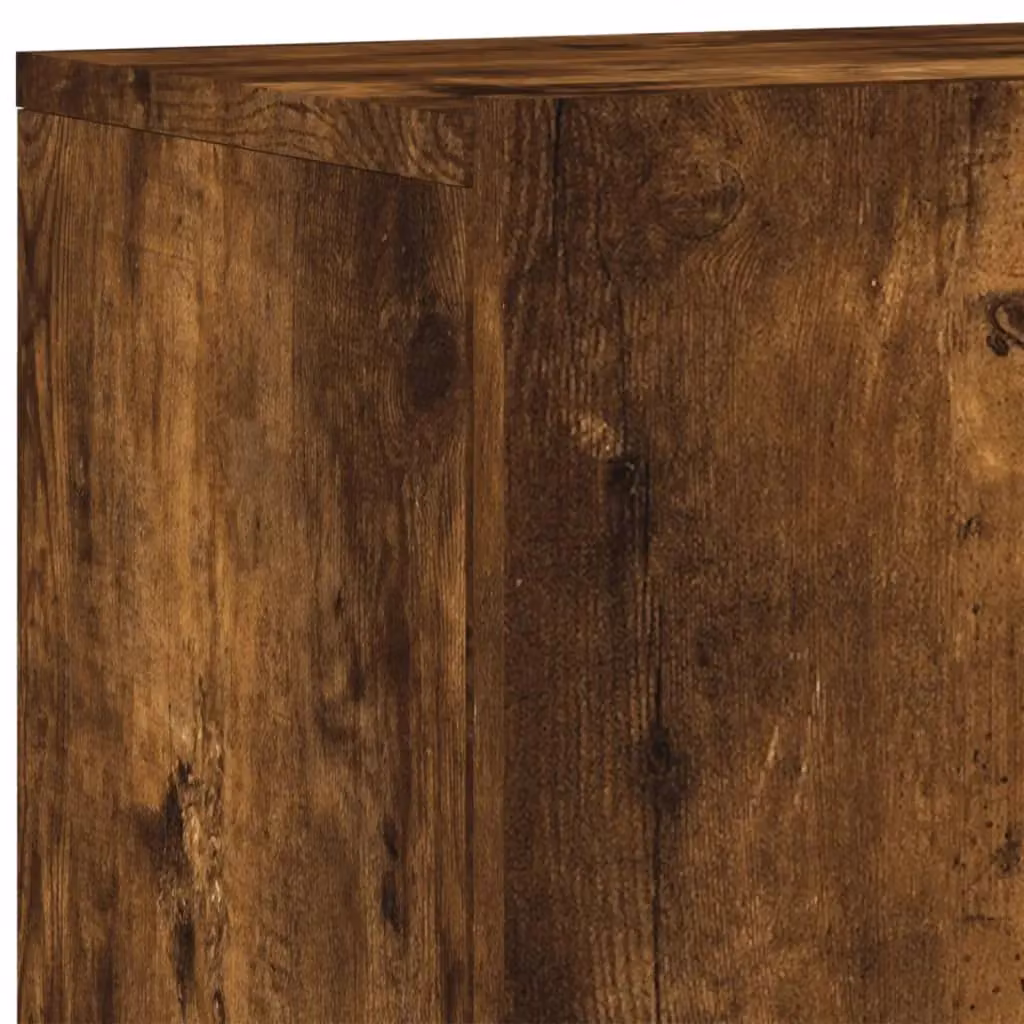 Berkfield Home Wall-mounted TV Cabinet in Smoked Oak Brown, W: 60 cm, D: 30 cm, H: 41 cm – 6