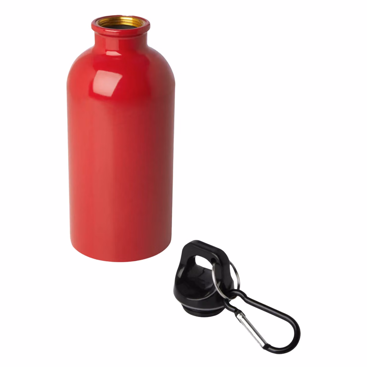 Floso Stainless Steel Single Wall Water Bottle, Red, 400ml – 2