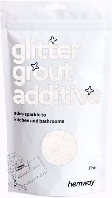 Hemway Glitter Grout Additive White Iridescent, 100g