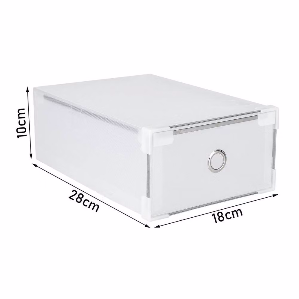 Kelvenix Stackable Clear Plastic Shoe Storage Boxes, Pack of 20 – 2