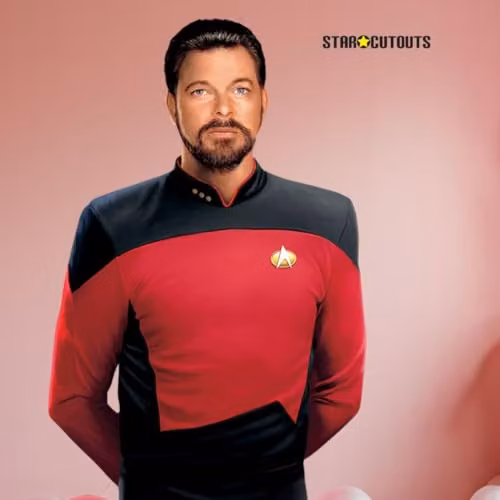 Star Cutouts SC4677 William Riker Cardboard Cut Out, Multicolour, Height: 192 cm – 5
