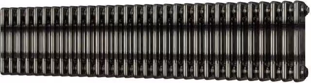 Alpha Raw Metal 3 Column Radiator in Silver, H: 135.5 cm, W: 30 cm