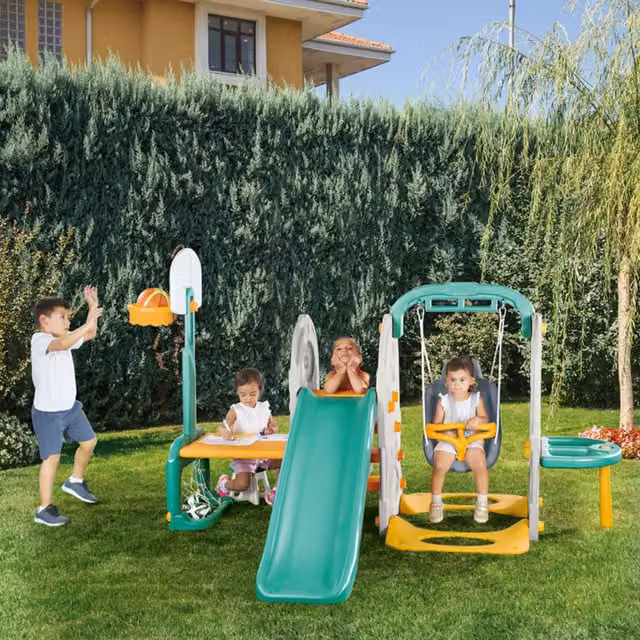 Dolu White Playground Slide, Height: 170 cm