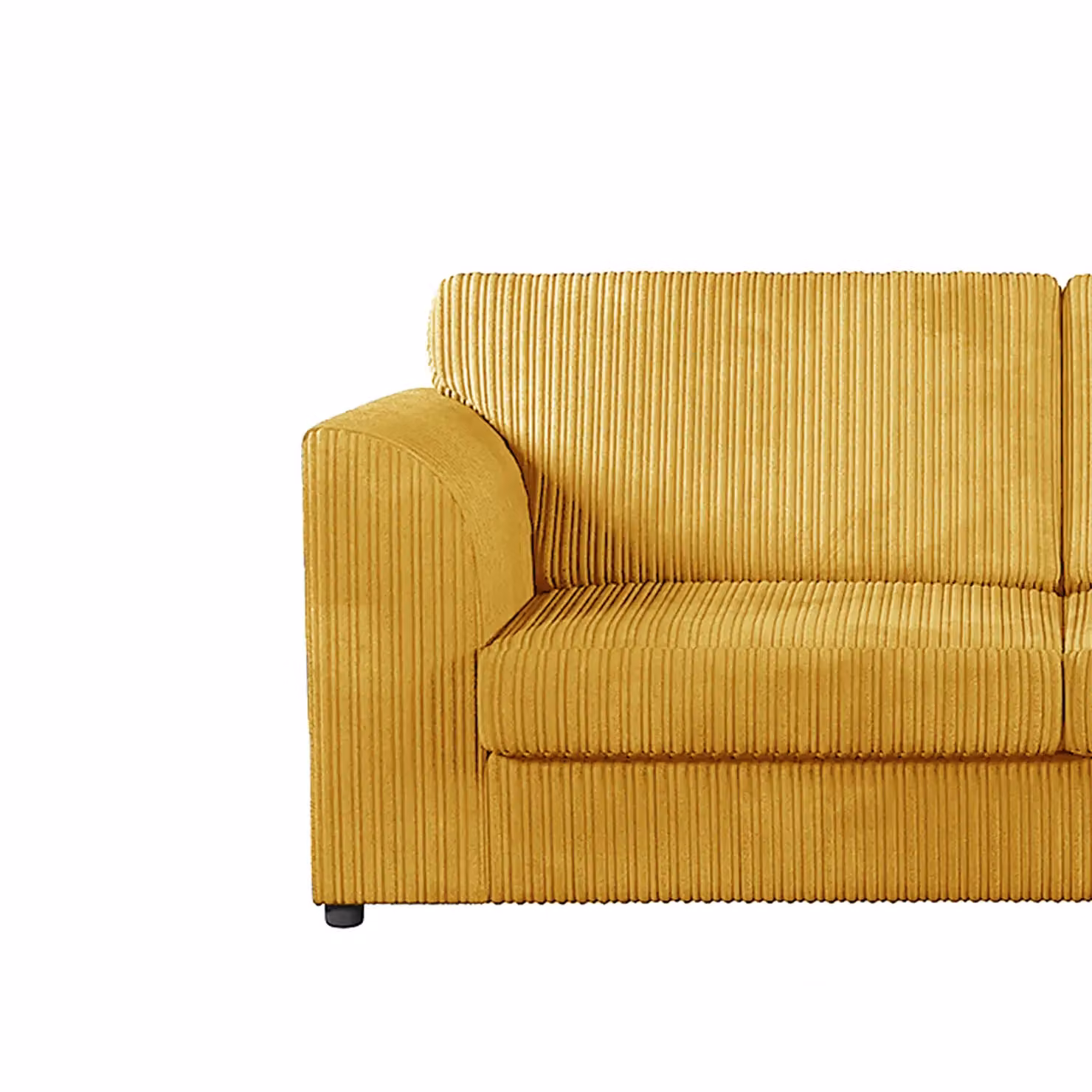 Furnishings For Less UK Luxor 3 Seater Sofa in Orange Jumbo Cord Fabric – 2