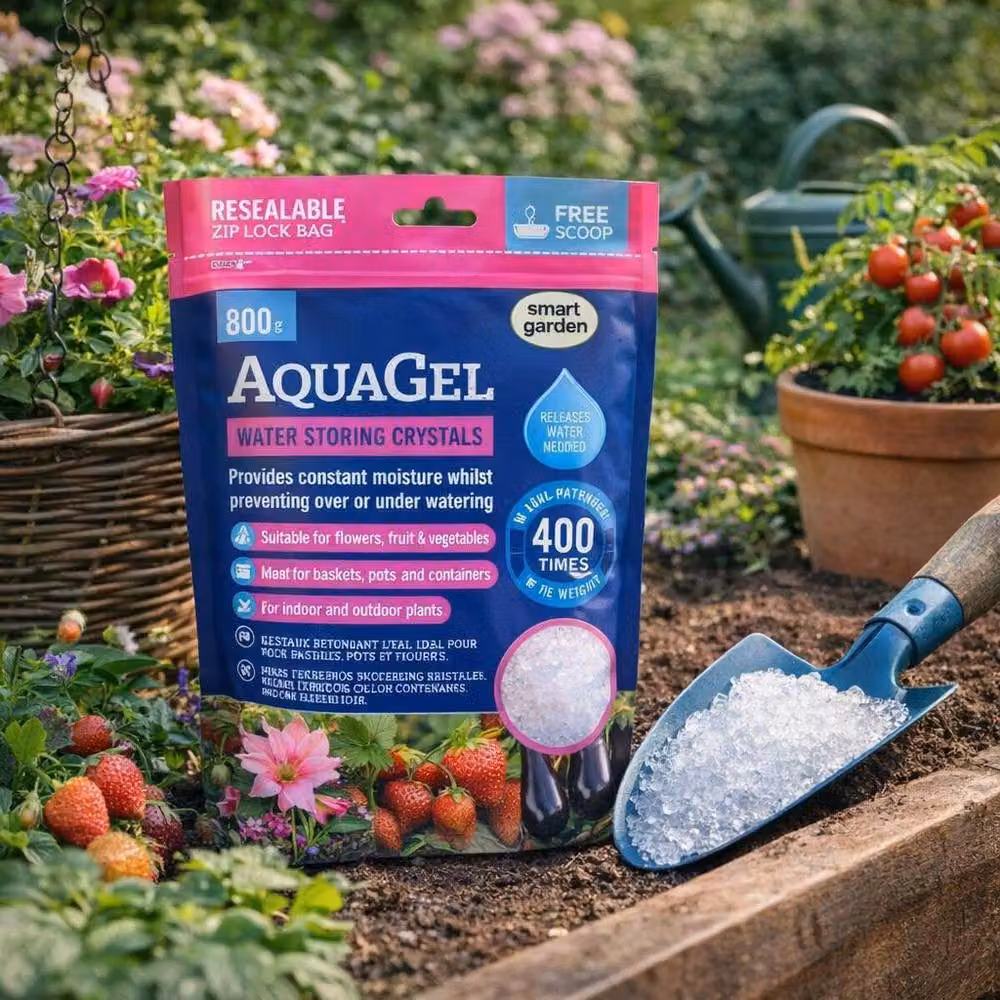 Smart Garden AquaGel Water Storing Hydrating Crystals, 800g – 2
