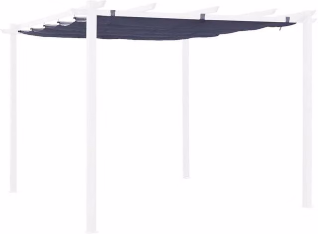 Sweeke Isla Pergola Roof Cover, Grey Polyester Awning, 3 x 3 m