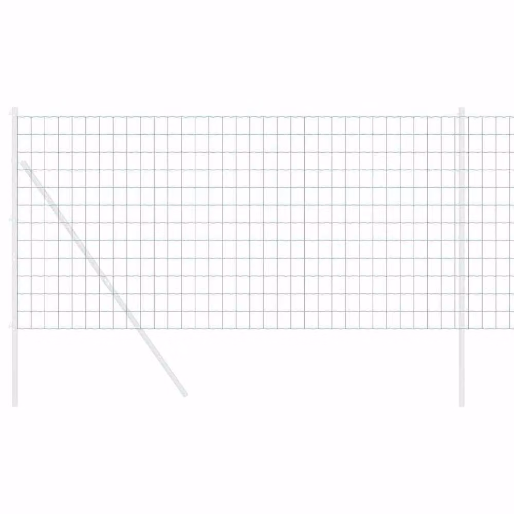 Berkfield Home Green Euro Fence PVC Coated Steel Round 1.2 x 10 m – 3