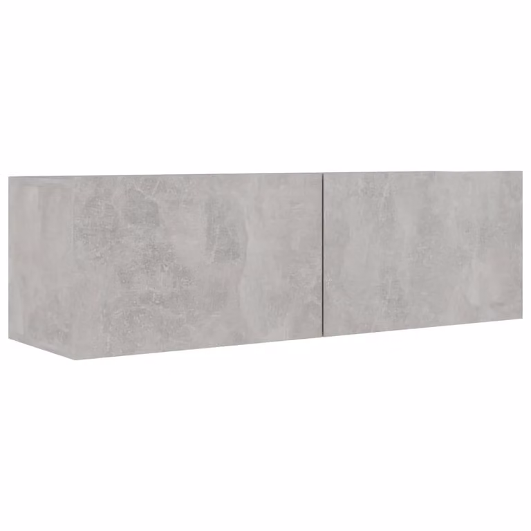 Berkfield Home 3 Piece Modern Concrete Grey MDF TV Cabinet Set