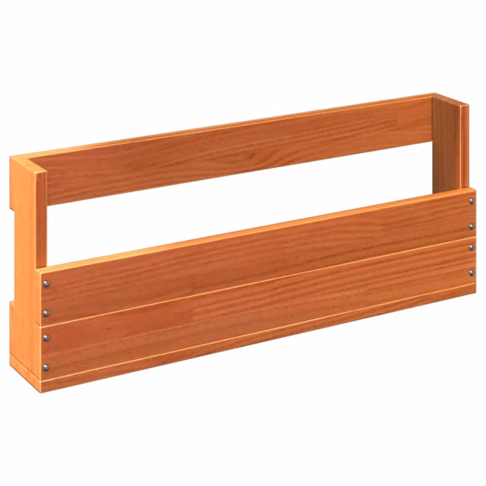 Berkfield Home Beautiful Wall-mounted Pine Shoe Racks, 2 Pack, Wax Brown, W: 59 cm, D: 23.5 cm, H: 8.5 cm – 4