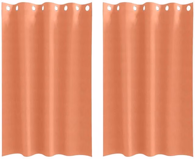 Berkfield Home Blackout Eyelet Curtains, 2 Pack, Terracotta, W: 140 cm, H: 175 cm – 1