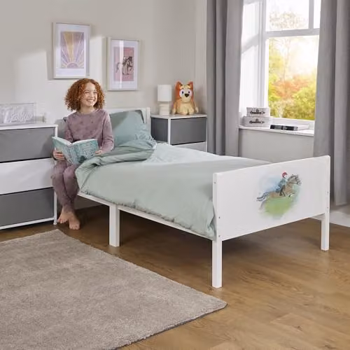 Liberty House Toys Horse Rider Kids Single Bed in White