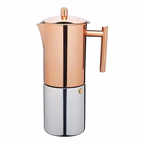 La Cafetiere Copper Stovetop Espresso Maker in Bronze