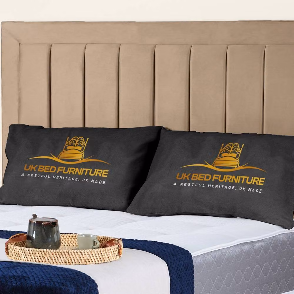 UK Bed Furniture Siarra Ottoman Gas Lift Upholstered Velvet Bed in Beige, Size: Single (90 x 200 cm) – 2