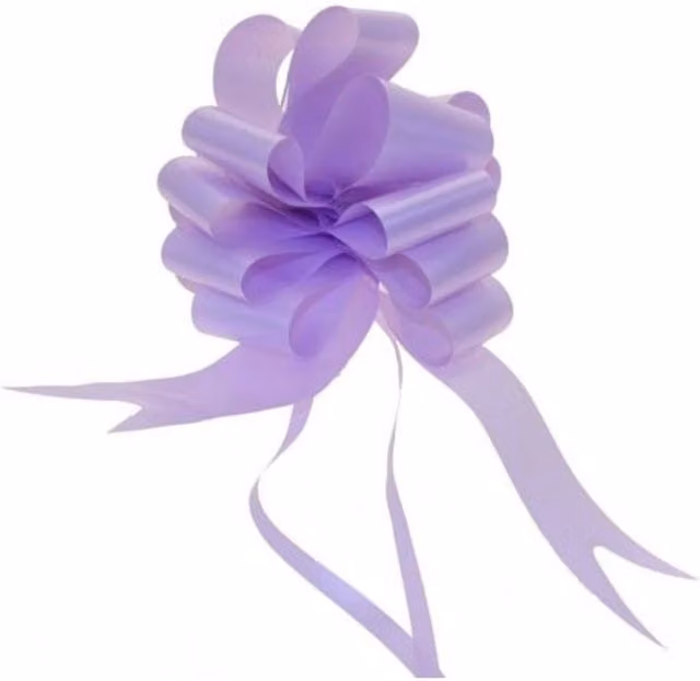 KDMD Lavender Purple Pull Bow 50mm Plastic Party Decoration