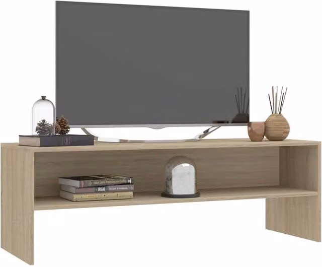 Berkfield Home TV Cabinet in Sonoma Oak, W/D/H: 120 x 40 x 40 cm