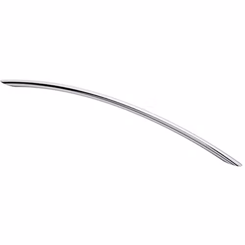 Loops Curved Bow Cabinet Pull Handle in Chrome, 372 x 10 mm with 320 mm Fixing Centres