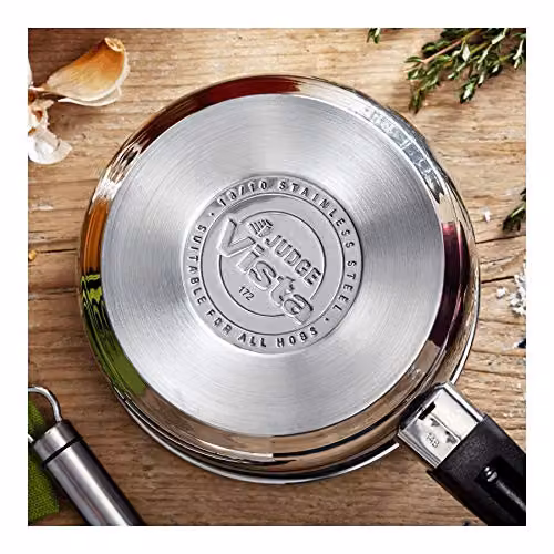 Judge Vista Stainless Steel Non-Stick Milk Pan, Silver, 14cm, 0.9 l – 3
