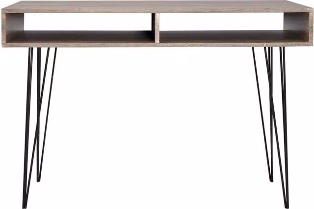 Berkfield Home Writing Desk in Grey and Multicolour