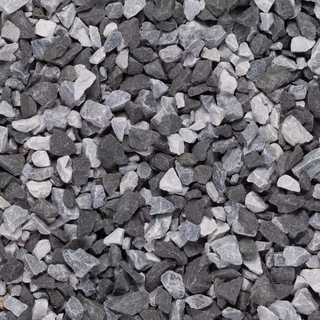 Simpa Black Ice Coarse Gravel Chippings, Multicolour/Grey, 20kg Bag