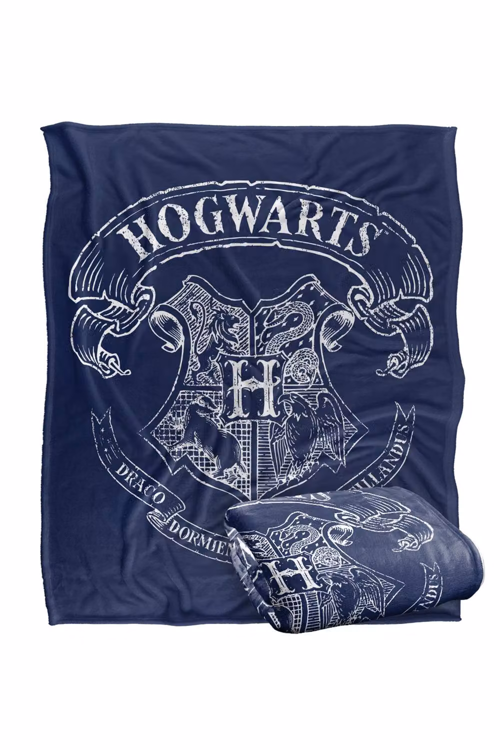 LOGOVISION Harry Potter Hogwarts School Crest Super Soft Fleece Throw Blanket, Multicolour, W: 152.4 cm, D: 127.0 cm – 7