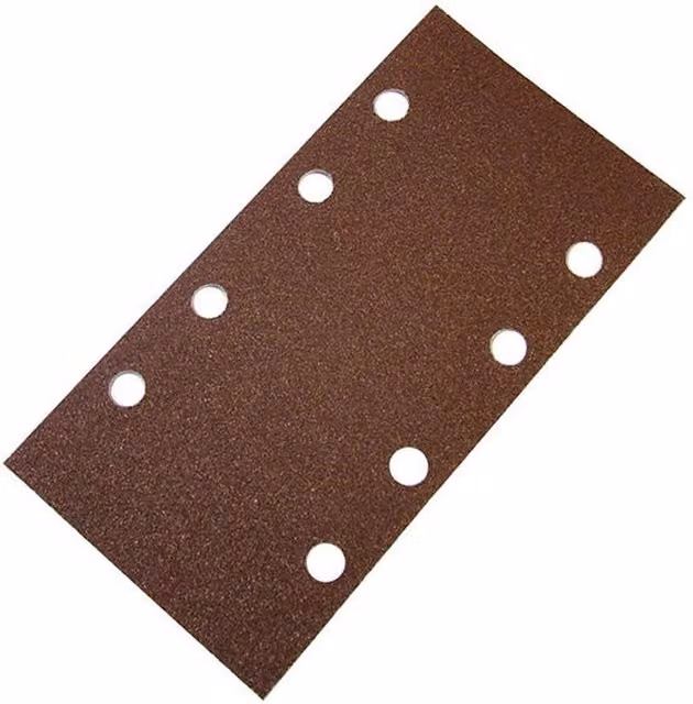 Bosch Faithfull 1/3 Sanding Sheets for Orbital Sanders, Clip Holed, Assorted Colours (Pack of 5)
