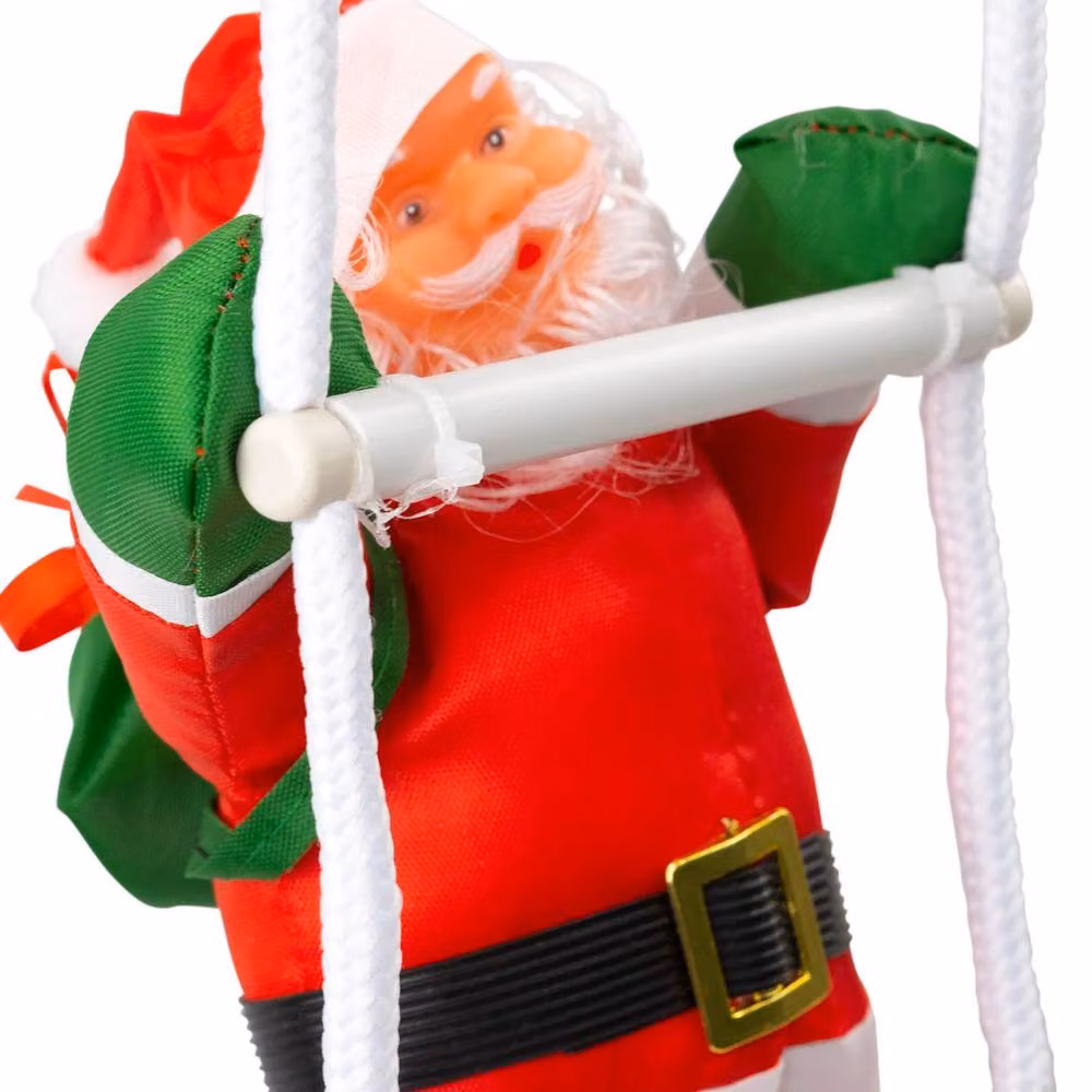 Globrite 4 Santa Claus Climbing Rope Red Christmas Tree Decoration – 5