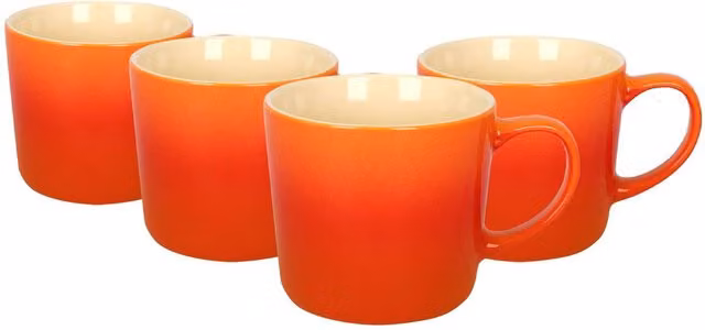 Argon Tableware Orange New Bone China Mug, 330ml