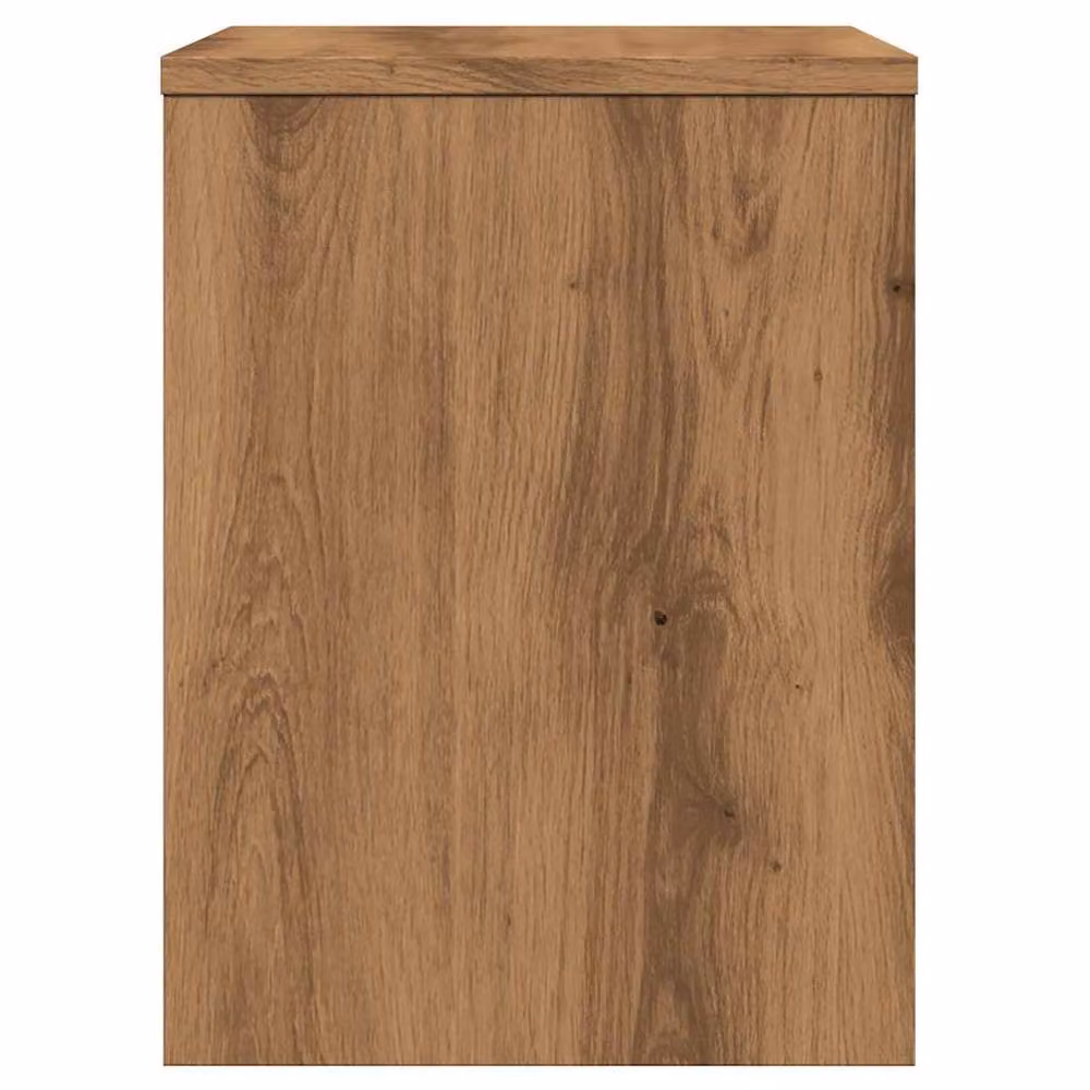 Berkfield Home Set of 2 Artisan Oak Bedside Cabinets in Brown, W/D/H: 40 x 30 x 40 cm – 5