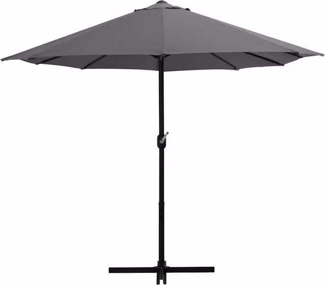 Berkfield Home Cantilever Outdoor Parasol with Aluminium Pole, Anthracite Dark Grey, W: 460 cm, D: 270 cm, H: 270 cm – 1