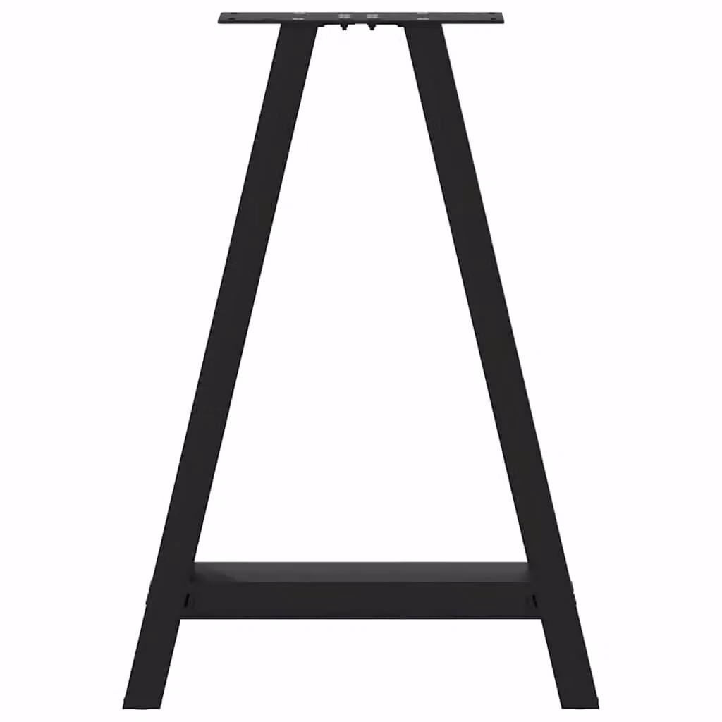 Berkfield Home A-Shaped Steel Coffee Table Legs, 2 Pieces, Black, W: 60 cm, H: 72-73 cm – 4