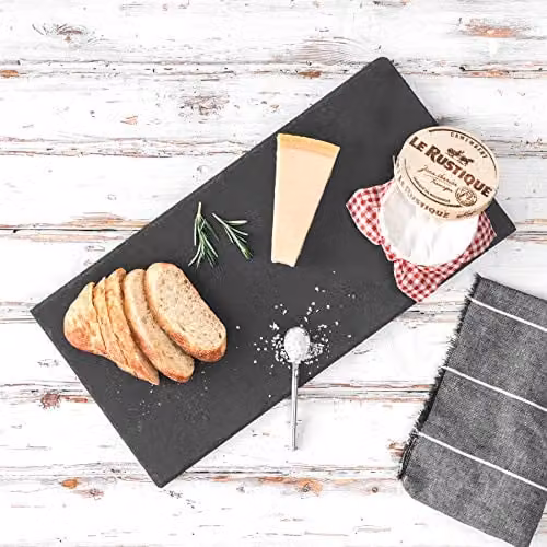 Argon Tableware Rectangle Slate Dinner Plates, Pack of 3, Grey, W: 29 cm, D: 12 cm – 2